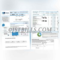 法国地址证明 SEDIF水费账单 法语 France SEDIF Water Bill Proof of Address PDF
