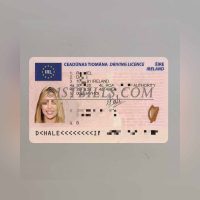 爱尔兰驾照 Ireland Drving License 欧盟IRL驾照 PSD可编辑模版（欧盟KYC证件）