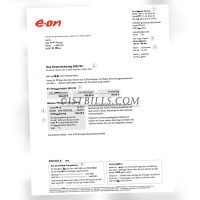 德国地址证明eon天然气 年度账单德语 DE eon Gas bill