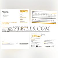 新西兰 nova energy 电费账单地址证明 水电费账单 New Zealand Nova Energy electricity bill address proof (utility bill)
