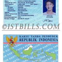 东南亚 | 印度尼西亚/印尼ID卡/身份验证卡 Indonesia photoshop/PS/PSD模板（V2）