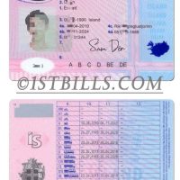 北欧| 冰岛驾照/驾驶证PS/PSD模板 Iceland Driver License PSD