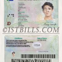 非洲| 南非ID卡/身份验证卡PSD模板 South Africa /Photoshop/PS