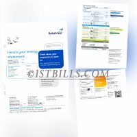 英国地址证明 British燃气电费账单UK British Gas Electricity Bill（英国地址证明）