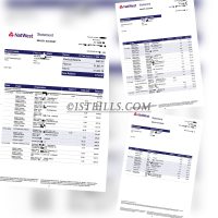 英国西敏寺银行账单NatWest Bank Statement