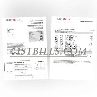 英国汇丰银行 信用卡账单 地址证明 HSBC Bank UK Credit card statement Proof of address