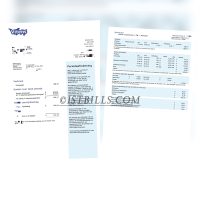 荷兰地址证明 水费账单荷兰语 Holland Vitens Water bill（欧盟地址证明）