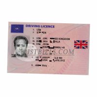 英国驾照 U.K Drving License 英国UK驾照 旧 PSD可编辑模版（英国KYC证件）