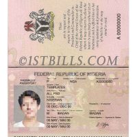 非洲|西非| 尼日利亚护照 Nigeria Passport PS/Photoshop/PSD模板