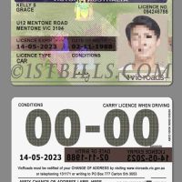 澳洲 | 澳大利亚维多利亚省驾照/驾驶证 Australia Victoria DL PSD模板