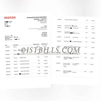 英国Monzo银行账单 Bank Statement（英国地址证明）