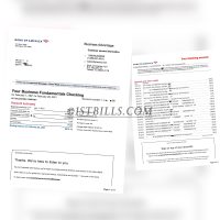 美国银行账单 BOA Bank Statement（美国地址证明）