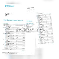 巴克莱银行账单 BARCLAYS Bank Statement（英国地址证明）