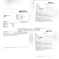 英国地址证明 苏格兰银行账单 Proof of UK address Bank Of Scotland