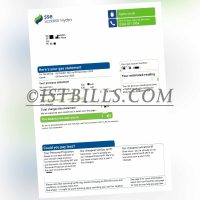 英国地址证明 SSe燃气账单 UK SSe Gas Utility Bill Proof of Address PDF