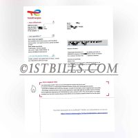 法国地址证明 TotalEnergies 燃气费账单 法语 France TotalEnergies Gas Bill Proof of Address PDF