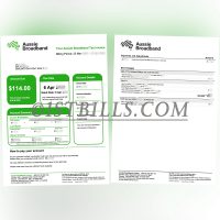 澳洲Aussie Broadband宽度费账单 水电燃气网费账单 地址证明 Australian Aussie Broadband internet bill, utility bills (electricity, water, gas), and proof of address.