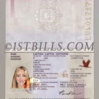 欧洲|东欧| 拉脱维亚护照 Latvia Passport PSD模板/Photoshop/PS