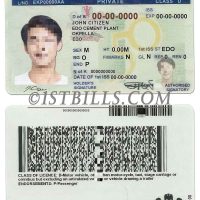 非洲|尼日利亚驾照/驾驶证 Nigeria Driver License Template PS/PSD模板