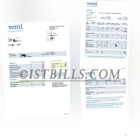 荷兰地址证明 WML水费账单荷兰语 Holland WML Water Bill PDF