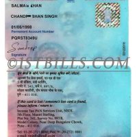 南亚| 印度PAN卡/身份证卡/ID卡 India PSD/photoshop/PS模板