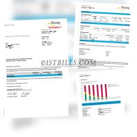 德国燃气账单 地址证明 DE Suewag Gasrechnung bill