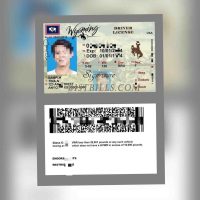 美国|Wyoming DL怀俄明州驾照/驾驶证PSD/Photoshop/PS模板(打印版)