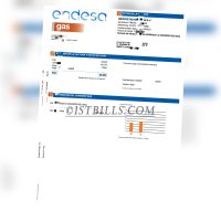 西班牙地址证明 endesa天然气账单西班牙语 Spain endesa Gas bill（欧盟地址证明）