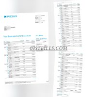 巴克莱 英国公司流水账单 结单证明 BARCLAYS银行账单 UK company registration