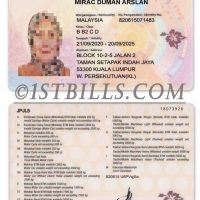 东南亚|马来西亚驾照/驾驶证 Malaysia Driver License Template PS/PSD模板