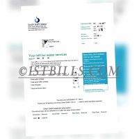 英国South-Staffs-Water水费账单/地址证明pdf UK South-Staffs-Water Utility Bills Proof of Address PDF