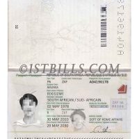 非洲| 南非护照 PSSouth Africa Passport /Photoshop/PSD模板（V1版）