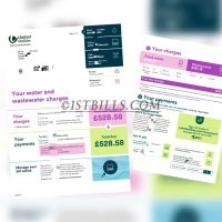 英国地址证明 水费账单 UK united utitities Water bill