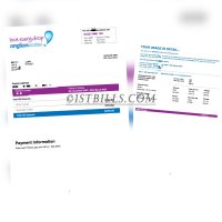 英国水费污水处理费账单UK anglian Water bill