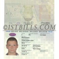 欧盟| 比利时护照 Belgium Passport PSD/Photoshop/PS模板