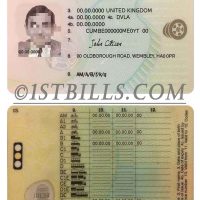 英国临时驾照 UK/England Provisional Driving License PS/PSD模板