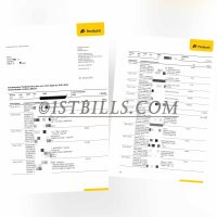 德国邮政银行账单 欧盟地址证明 Germany PostBank Statement EU proof of address PDF