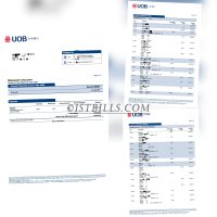 东南亚｜新加坡地址证明 大华银行账单 UOB Bank