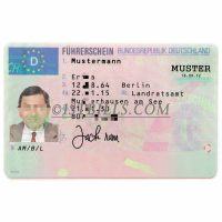 德国驾照 Germany Drving license 欧盟KYC证件 PSD模版可编辑