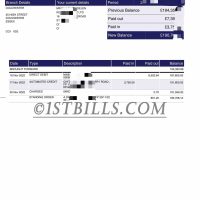 英国公司流水账单 国民西敏寺银行结单证明 NatWest Bank UK company registration