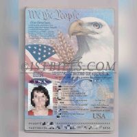 USA Passport 美国护照PSD模版可编辑 (美国KYC证件)
