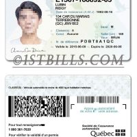 加拿大魁北克驾照/驾驶证 Canada Quebec DL PS/PSD模板 (2022)