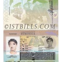 中美洲| 多米尼克护照PS/PSD模板 Dominica Passport PSD