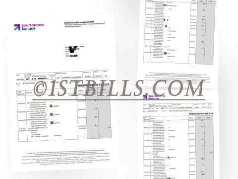 法国Garantie Des Depots银行账单 地址证明 France Garantie Des Depots Bank Statement PDF
