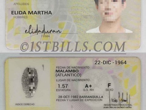 南美| 哥伦比亚身份证卡PS/PSD模板 Colombia ID Card Template（V1版）