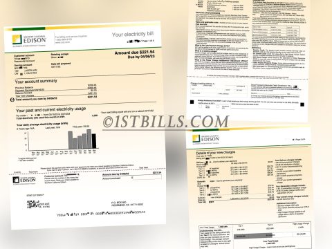 加拿大EDISON电费账单 地址证明  Canada Proof of Address EDISON Electricity
