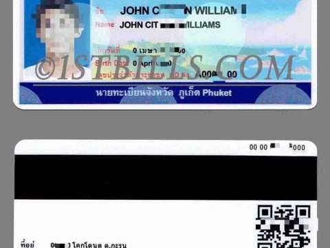 东南亚| Thailand Drivers License泰国驾照/驾驶证PSD模板