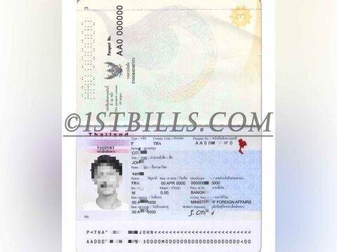 东南亚 泰国护照 Thailand Passport泰国护照PSD/Photoshop/PS模板