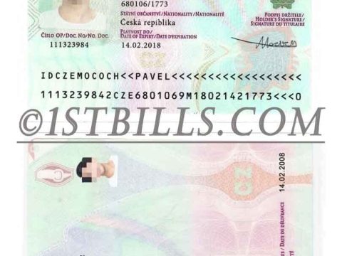 东欧| 捷克ID卡/身份证卡 Czechia PSD/photoshop/PS模板