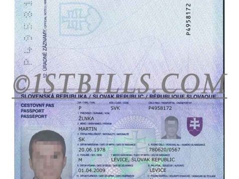 东欧|波罗的海| 斯洛伐克护照 Slovakia Passport PSD模板/photoshop/PS